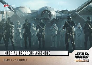 2019 Topps Now Star Wars: The Mandalorian #35 Imperial Troopers Assemble Front