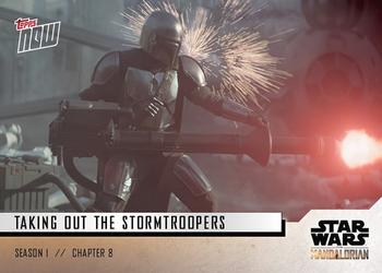 2019 Topps Now Star Wars: The Mandalorian #36 Taking Out the Stormtroopers Front