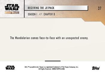 2019 Topps Now Star Wars: The Mandalorian #37 Receiving the Jetpack Back