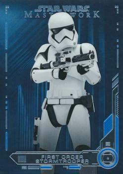 2019 Topps Star Wars Masterwork - Blue #49 First Order Stormtrooper Front
