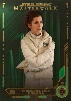 2019 Topps Star Wars Masterwork - Green #2 Princess Leia Organa Front