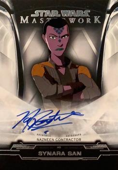 2019 Topps Star Wars Masterwork - Autographs #A-NC Nazneen Contractor Front