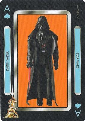 2019 NMR Distribution Star Wars Vintage Kenner Action Figures Playing Cards #A♠ Darth Vader Front