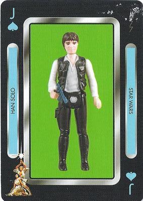 2019 NMR Distribution Star Wars Vintage Kenner Action Figures Playing Cards #J♠ Han Solo Front