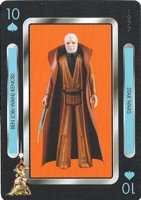 2019 NMR Distribution Star Wars Vintage Kenner Action Figures Playing Cards #10♠ Ben Kenobi Front