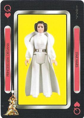 2019 NMR Distribution Star Wars Vintage Kenner Action Figures Playing Cards #Q♥ Princess Leia Organa Front