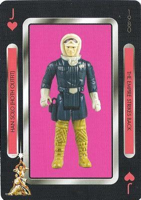 2019 NMR Distribution Star Wars Vintage Kenner Action Figures Playing Cards #J♥ Han Solo Front