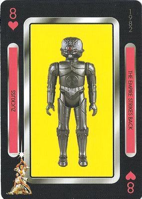 2019 NMR Distribution Star Wars Vintage Kenner Action Figures Playing Cards #8♥ Zuckuss Front
