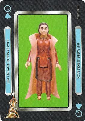 2019 NMR Distribution Star Wars Vintage Kenner Action Figures Playing Cards #Q♣ Leia Organa Front