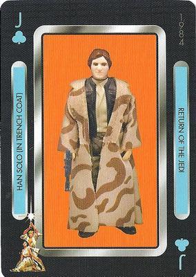 2019 NMR Distribution Star Wars Vintage Kenner Action Figures Playing Cards #J♣ Han Solo Front