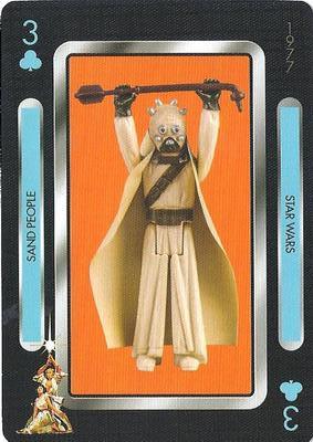 2019 NMR Distribution Star Wars Vintage Kenner Action Figures Playing Cards #3♣ Sand People Front