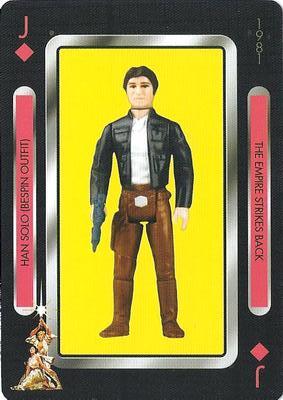 2019 NMR Distribution Star Wars Vintage Kenner Action Figures Playing Cards #J♦ Han Solo Front