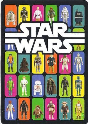 2019 NMR Distribution Star Wars Vintage Kenner Action Figures Playing Cards #10♦ Chewbacca Back