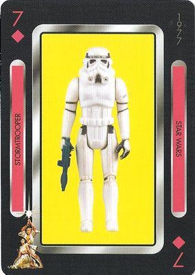 2019 NMR Distribution Star Wars Vintage Kenner Action Figures Playing Cards #7♦ Stormtrooper Front