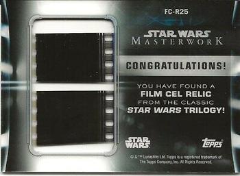 2019 Topps Star Wars Masterwork - Film Cel Relic #FC-R25 R2-D2 Back