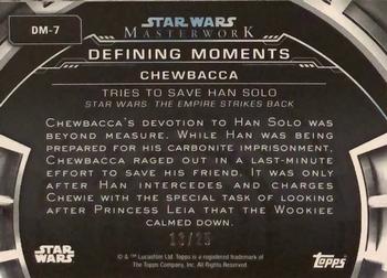 2019 Topps Star Wars Masterwork - Defining Moments Canvas #DM-7 Chewbacca Back