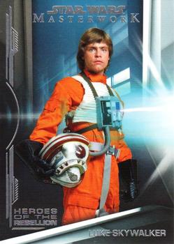 2019 Topps Star Wars Masterwork - Heroes of the Rebellion #HR-1 Luke Skywalker Front