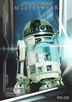 2019 Topps Star Wars Masterwork - Heroes of the Rebellion #HR-5 R2-D2 Front