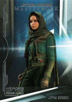 2019 Topps Star Wars Masterwork - Heroes of the Rebellion #HR-9 Jyn Erso Front