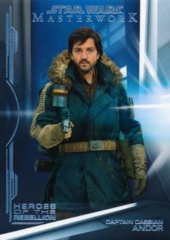 2019 Topps Star Wars Masterwork - Heroes of the Rebellion #HR-10 Captain Cassian Andor Front