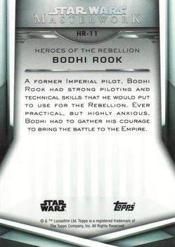 2019 Topps Star Wars Masterwork - Heroes of the Rebellion #HR-11 Bodhi Rook Back