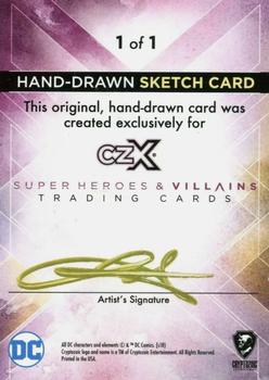 2019 Cryptozoic CZX Super Heroes & Super Villains - Sketch Artists #NNO Noval Hernawan Back