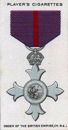 1927 Player's War Decorations & Medals #8 The Most Excellent Order of the British Empire (MBE) Front