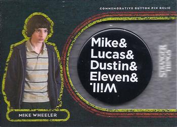 2019 Topps Stranger Things Welcome to the Upside Down - Commemorative Button Pin Relics #HP-MC Mike Wheeler / The Hawkins Kids Front