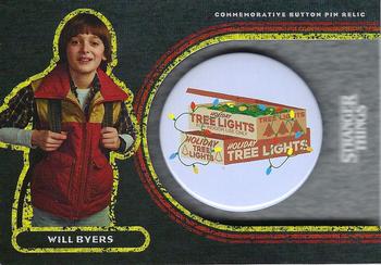 2019 Topps Stranger Things Welcome to the Upside Down - Commemorative Button Pin Relics #HP-CW Will Byers / Christmas Lights Front