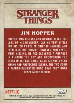 2019 Topps Stranger Things Welcome to the Upside Down - Character Cards #6 Jim Hopper Back