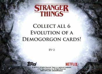 2019 Topps Stranger Things Welcome to the Upside Down - Evolution of Demogorgon #EV-2 Stage 2: Pollywog Back