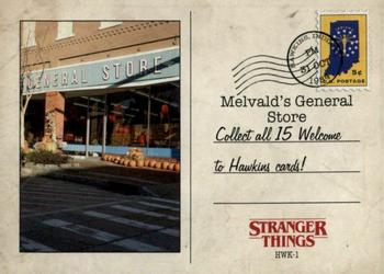 2019 Topps Stranger Things Welcome to the Upside Down - Welcome to Hawkins #HWK-1 Hawkins Back