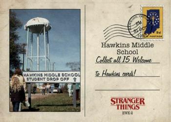 2019 Topps Stranger Things Welcome to the Upside Down - Welcome to Hawkins #HWK-2 Hawkins Middle School Back