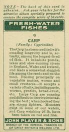 1933 Player's Fresh-Water Fishes #9 Carp Back