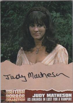 2017 Unstoppable British Horror Collection - Autographs #JM1 Judy Matheson Front