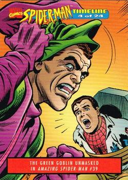 1995 Welches Eskimo Pie Spider-Man Timeline #4 The Green Goblin Unmasked Front