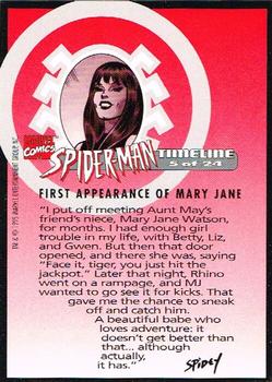 1995 Welches Eskimo Pie Spider-Man Timeline #5 First Appearance of Mary Jane Back