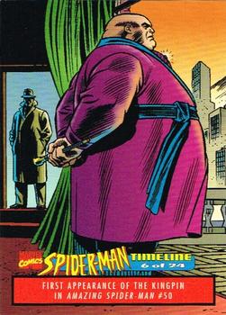1995 Welches Eskimo Pie Spider-Man Timeline #6 First Appearance of the Kingpin Front