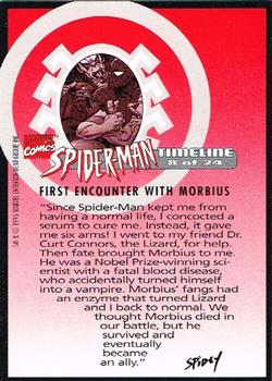 1995 Welches Eskimo Pie Spider-Man Timeline #8 First Encounter With Morbius Back