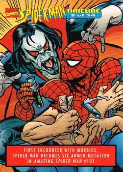 1995 Welches Eskimo Pie Spider-Man Timeline #8 First Encounter With Morbius Front