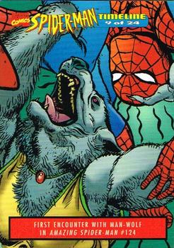 1995 Welches Eskimo Pie Spider-Man Timeline #9 First Encounter With Man-Wolf Front