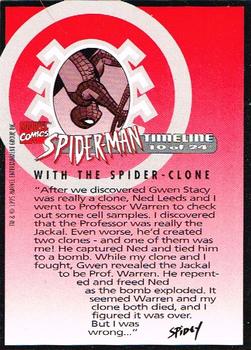 1995 Welches Eskimo Pie Spider-Man Timeline #10 First Encounter With the Spider-Man Clone Back