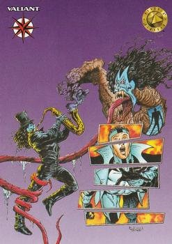 1994 Valiant VP Cards #VP4 Shadowman card inserted in Ninjak #4 Front