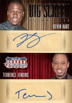 2015 Panini Americana - Big Screen Combo Signatures #BC-HJ Kevin Hart / Terrence Jenkins Front