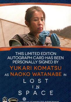 2019 Rittenhouse Lost In Space Season 1 - Autographs Bordered #NNO Yukari Komatsu Back