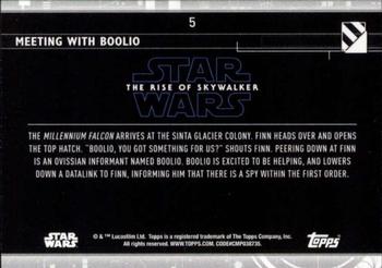 2020 Topps Star Wars: The Rise of Skywalker Series 2  #5 Meeting with Boolio Back