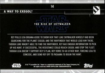 2020 Topps Star Wars: The Rise of Skywalker Series 2  #14 A Way to Exegol? Back
