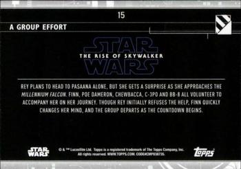 2020 Topps Star Wars: The Rise of Skywalker Series 2  #15 A Group Effort Back