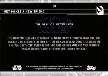 2020 Topps Star Wars: The Rise of Skywalker Series 2  #18 Rey makes a new Friend Back