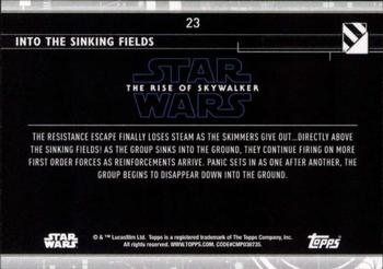 2020 Topps Star Wars: The Rise of Skywalker Series 2  #23 Into the Sinking Fields Back